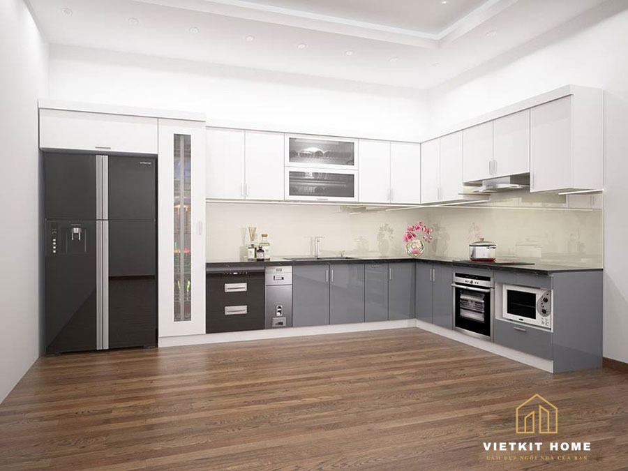gia-tu-bep-acrylic-vietkithome Tủ bếp Acrylic- Nội Thất Vietkit Home