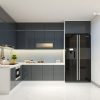Tủ bếp melamine là 1 loại tủ bếp gỗ công nghiệp được sản xuất trên 1 dây chuyền công nghệ hiện đại.
