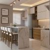 Xưởng Tủ Bếp Có Bàn Đảo Acrylic 2021, Nội Thất Tủ Bếp 2021