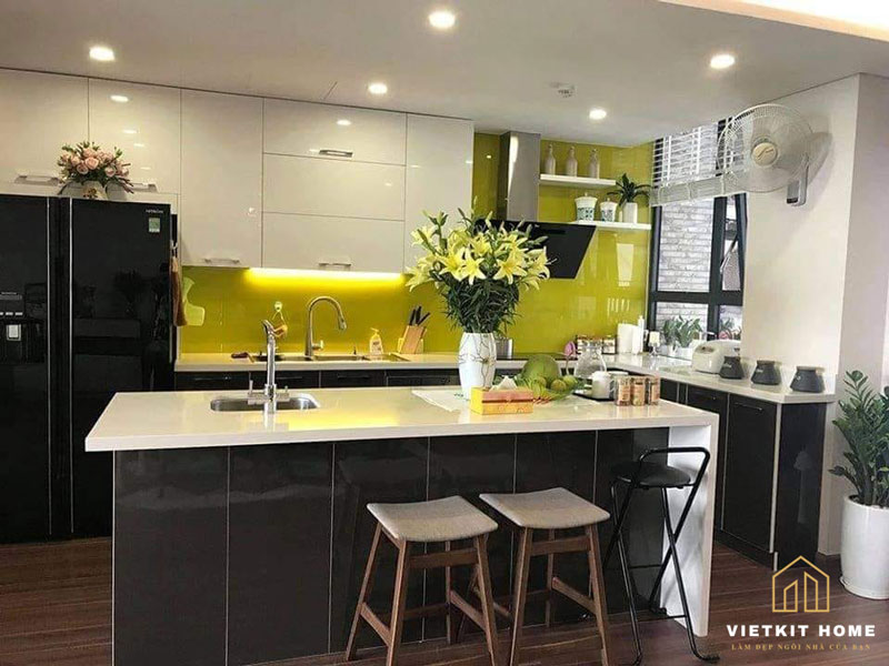 1tu-bep-ban-dao-dep-vietkit-home Đơn vị thi công Tủ Bếp Có Bàn Đảo giá rẻ tại Hà Nội