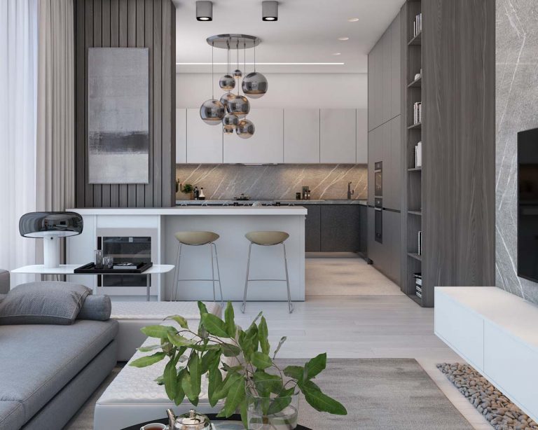 Mẫu Thiết kế Chung cư đẹp 70m2 Sang trọng- Vietkit Home
