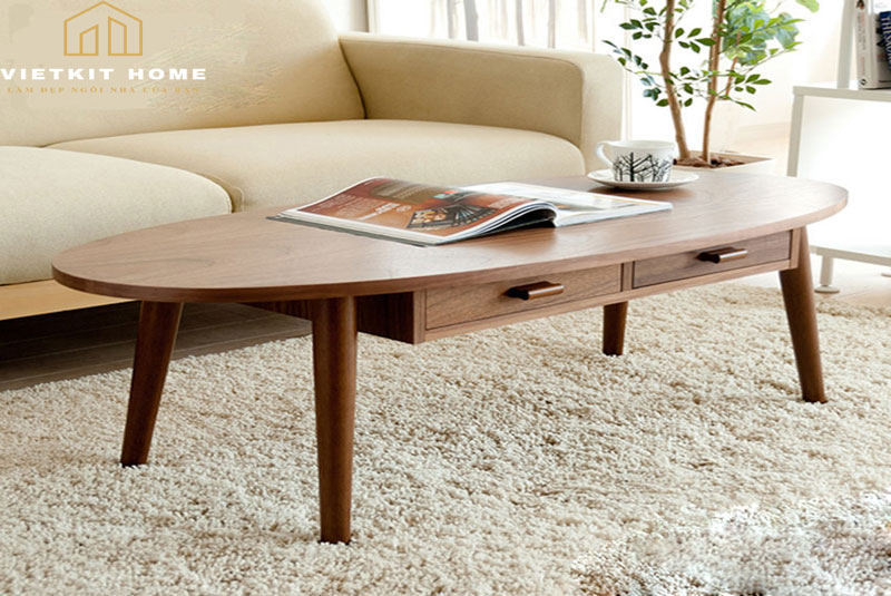 Ban-sofa-ban-tra-go-tu-nhien-vietkit-home Mẫu bàn trà Đẹp 2021 trong phòng khách- Vietkit Home