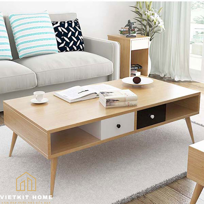 Ban-tra-sofa-go-cong-nghiep-vietkithome Mẫu bàn trà Đẹp 2021 trong phòng khách- Vietkit Home