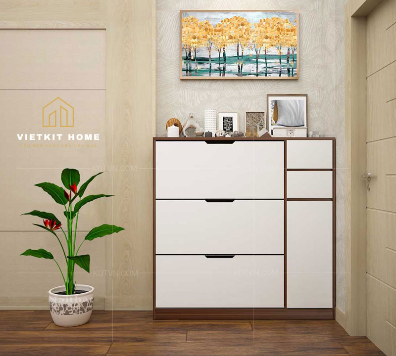 ke-dung-giay-dep-thong-minh-TG06 Mẫu tủ đựng giày Đẹp 2021 trong phòng khách- Vietkit Home