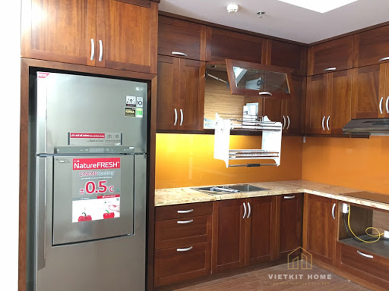 mau-2-tu-bep-Go-xoan-dao-tu-nhien Tủ bếp gỗ xoan đào- Gỗ Xoan Đào Vietkit Home