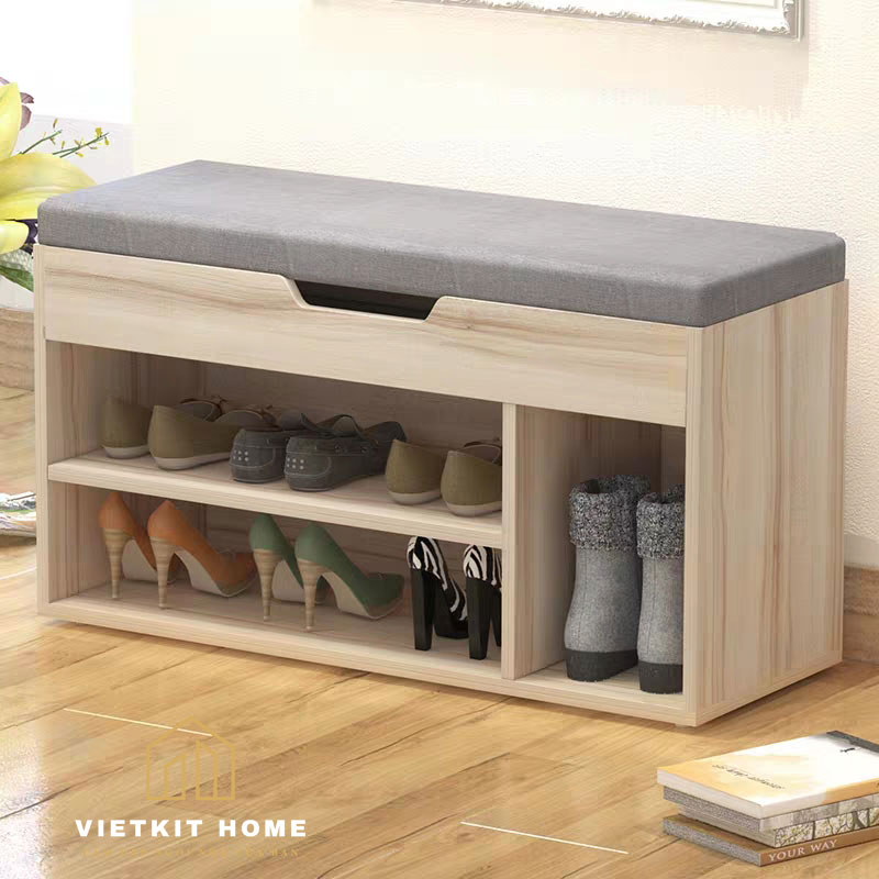 tu-giay-dep-vietkit-home Mẫu tủ đựng giày Đẹp 2021 trong phòng khách- Vietkit Home