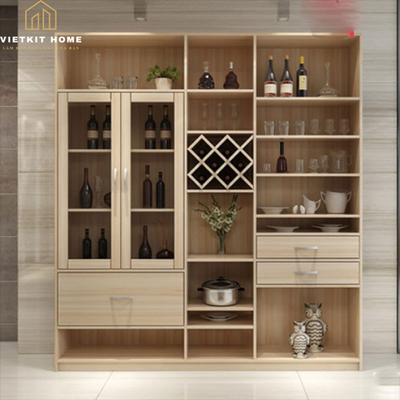 tu-ruou-vietkithome Mẫu tủ rượu Đẹp 2021 trong phòng khách- Vietkit Home