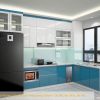 Xưởng làm tủ bếp Acrylic cho khách hàng tại Long Biên