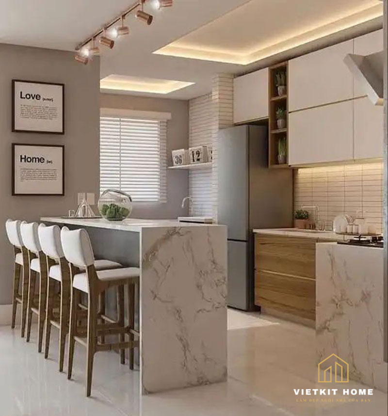 18mau-tu-bep-dep-vietkithome Vietkit Home chuyên làm tủ bếp có quầy bar uy tín