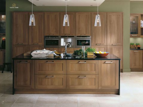 Tủ bếp gỗ óc chó -Vietkit Home