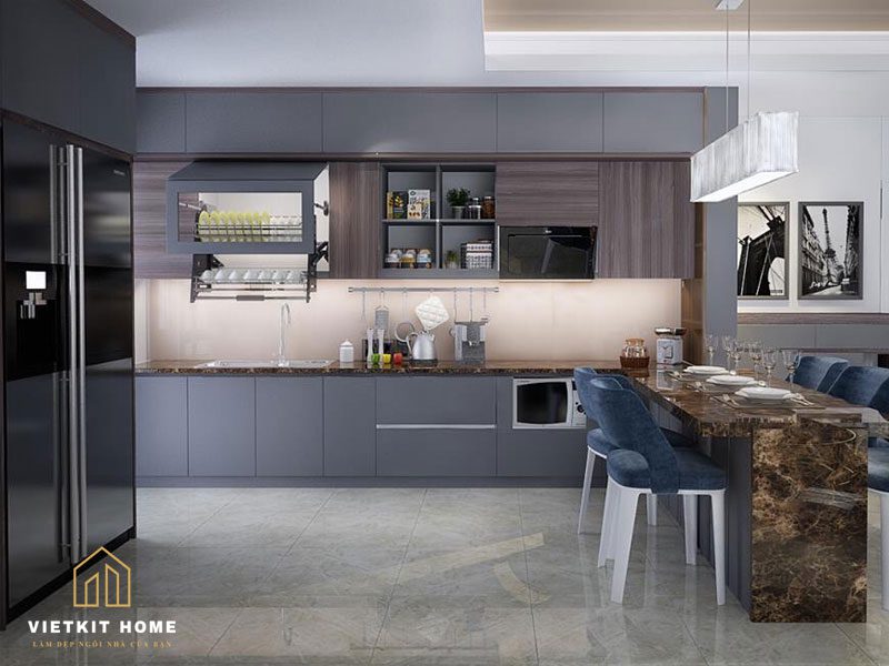 Tủ bếp nhựa composite- Vietkit Home 0865.283.168