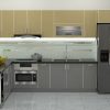 Tủ Bếp Inox Cánh Kính Cường Lực- Vietkit Home