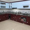 Tủ bếp inox cánh kính cường lực