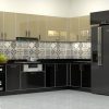 Tủ Bếp Inox Cánh Kính Cường Lực- Vietkit Home