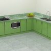 Tủ Bếp Inox Cánh Kính Cường Lực- Vietkit Home