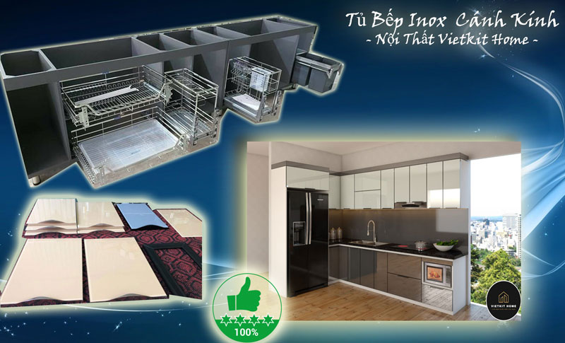 tu-inox-khuyen-mai-cuoi-nam-vietkithome Tủ Bếp Inox Cánh Kính Khuyến Mại- Vietkit Home