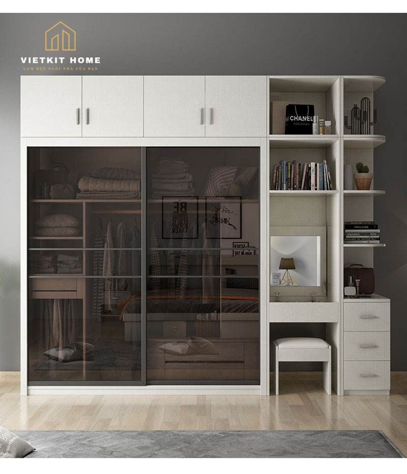 VKH05-tu-ao-canh-kinh-khung-nhom-dep-sang-trong4-VIETKITHOME Tủ Áo Cánh Kính bền đẹp giá rẻ nhất Hà Nội
