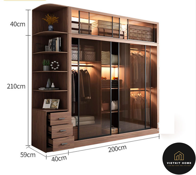 tu-ao-canh-kinh-deco-dtk10-7 Tủ áo cánh kính cường lực- Vietkit Home