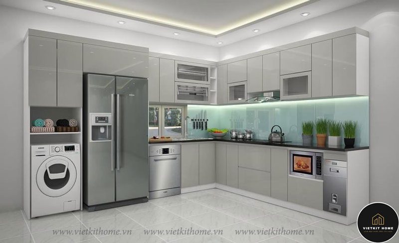 Vietkit Home Thiết Kế-Thi Công Tủ Bếp Hiện Đại T10/2021