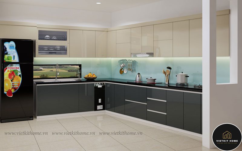 Vietkit Home thiết kế- thi công Nội Thất Tủ Bếp Inox tại Việt Yên Bắc Giang cho gia đình Anh Lượng
