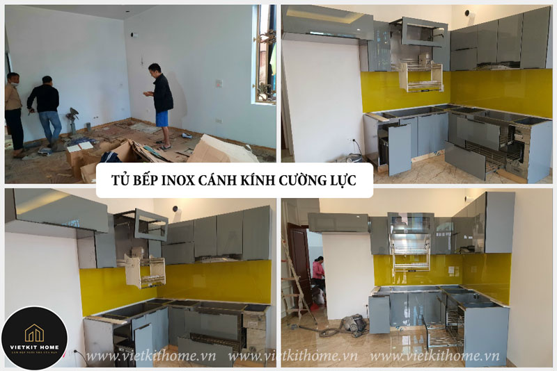 tu-bep-inox-canh-kinh-cuong-luc-gia-re-vietkithome Làm Tủ Bếp Inox Cánh Kính Cường Lực tại Hoài Đức Hà Nội