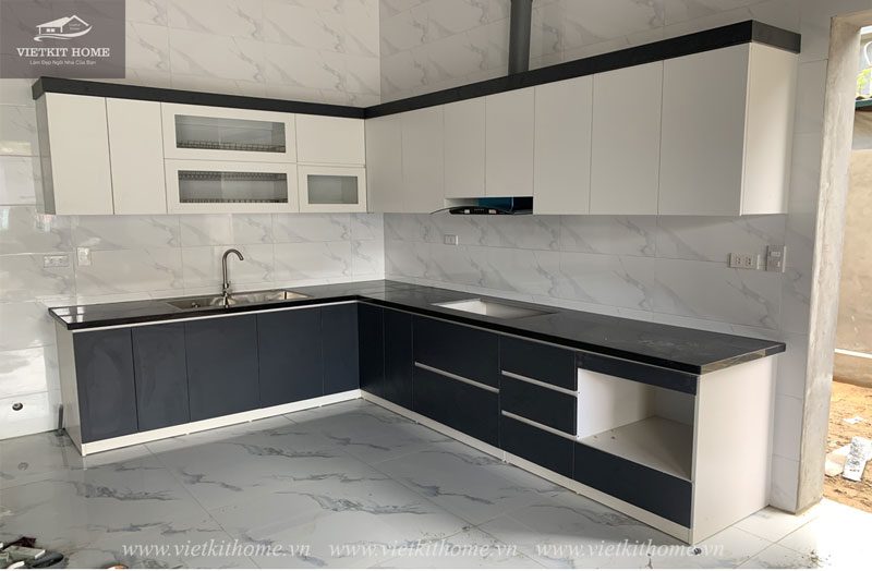 Làm Tủ Bếp tại Mỏ Thổ Minh Đức Việt Yên Bắc Giang Cho Nhà Mr. Hiếu