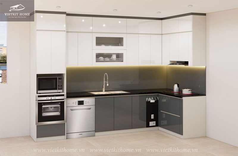 Làm Tủ bếp Picomat An Cường tại Trường Lâm Long Biên Hà Nội