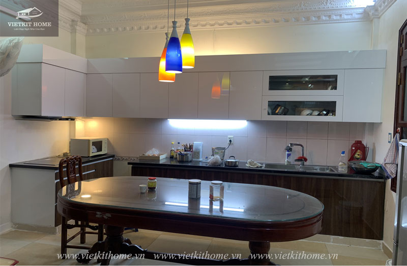 Làm tủ bếp đẹp giá rẻ tại Trường Chinh Hà Nội- Vietkit Home