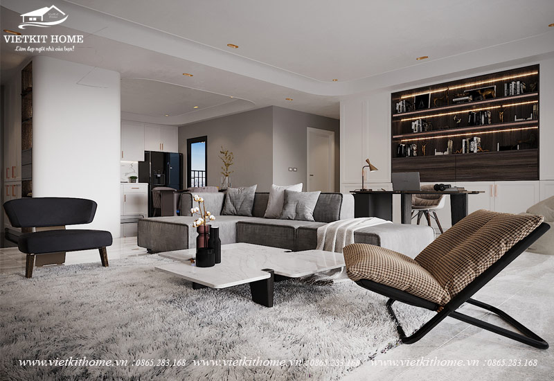 Thiết kế thi công nội thất chung cư Berriver tòa N05