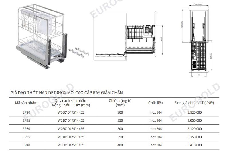 Kích-thước-giá-dao-thớt-inox-304-hãng-EuroGold Kích-thước-giá-dao-thớt-inox-304-hãng-EuroGold