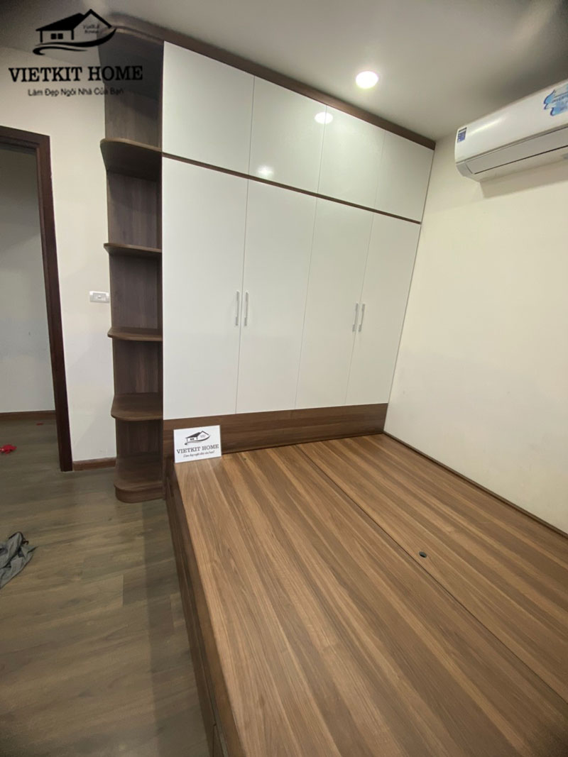Giường tủ MDF cốt xanh Thái Lan