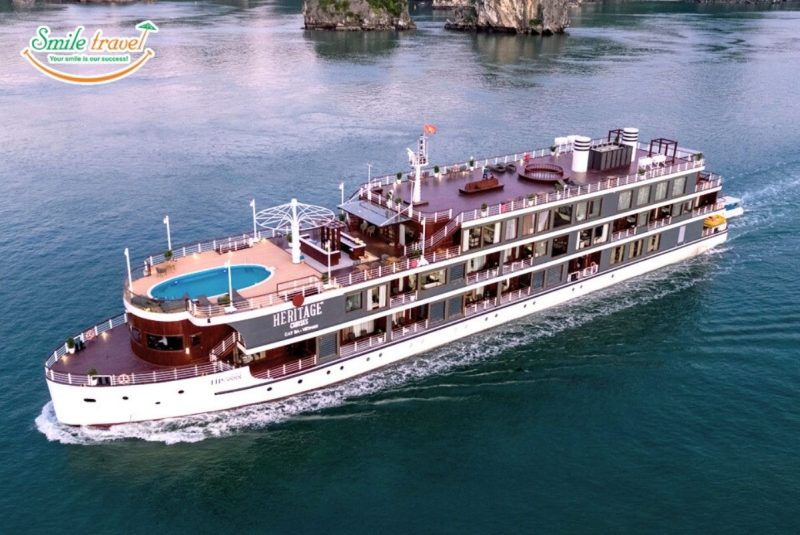 heritage-binh-chuan-cruise-smiletravel-dulichnucuoi du thuyền hạ long 5 sao